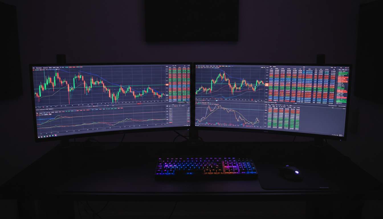 Trading desk setup